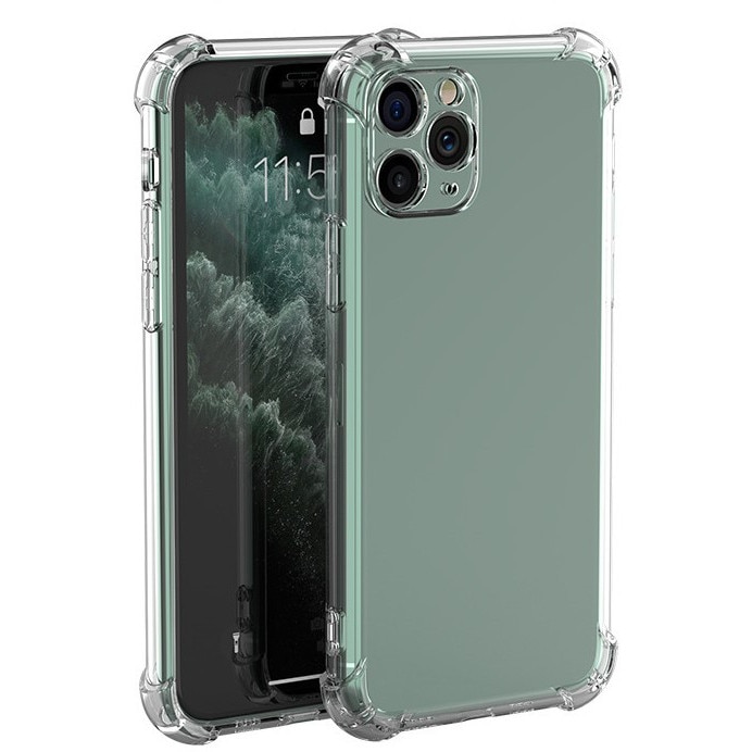 Husa silicon pentru iPhone 17, Anti Shock cu protectie pentru camera, Rezistenta la socuri, Transparenta
