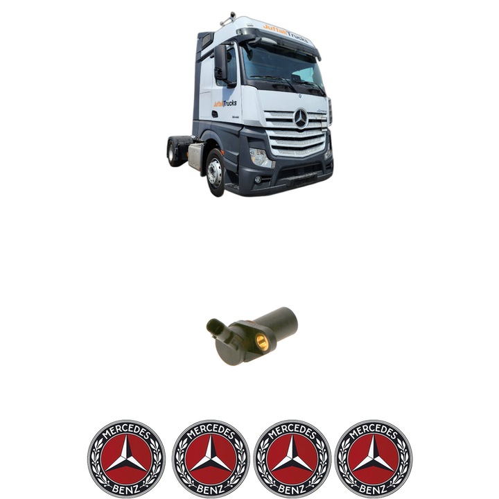 Senzor impulsuri arbore cotit MERCEDES-BENZ ACTROS MP4 / MP5 1858 L din 2014 KW 425 CP 578 CMC 15569, pentru pornire auto, Bosch, 4x Stickere auto cu MERCEDES-BENZ