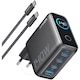 Incarcator retea Anker 140W Digital Display 3x USB-C 1x USB-A PD 3.1 cablu USB-C inclus Negru