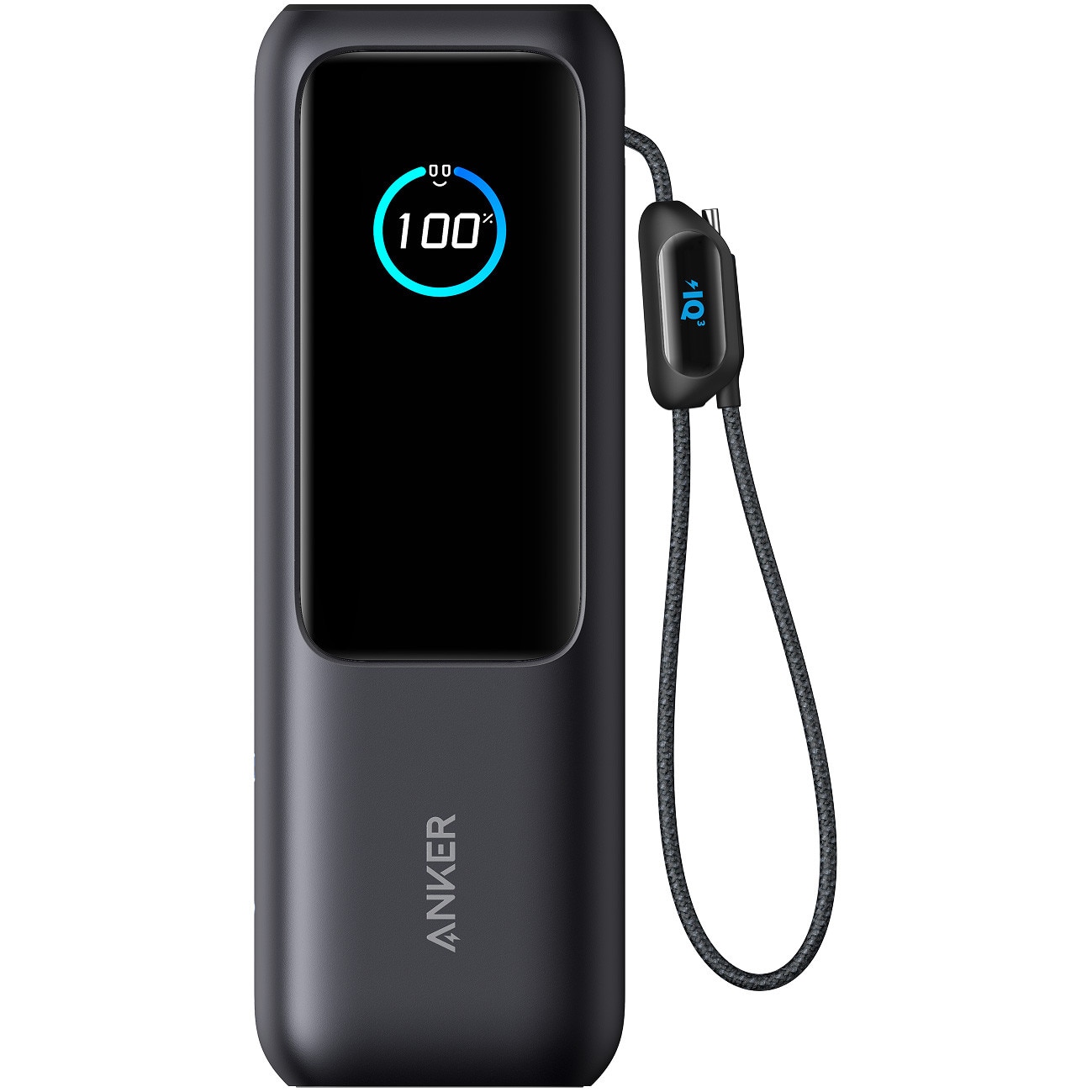 Acumulator extern Anker 25000 mAh 165W cablu USB-C retractabil