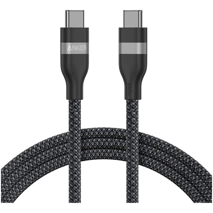 Cablu Anker USB-C la USB-C 1.8m 240W negru
