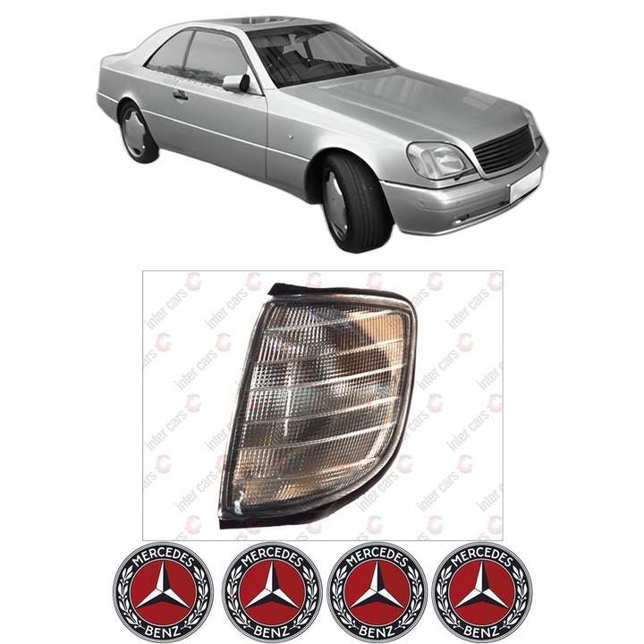 Semnalizator Fata Stanga MERCEDES-BENZ S-CLASS Coupe (C140) din 1992-1999, Auto, Depo, 4 Stickere auto cu MERCEDES-BENZ