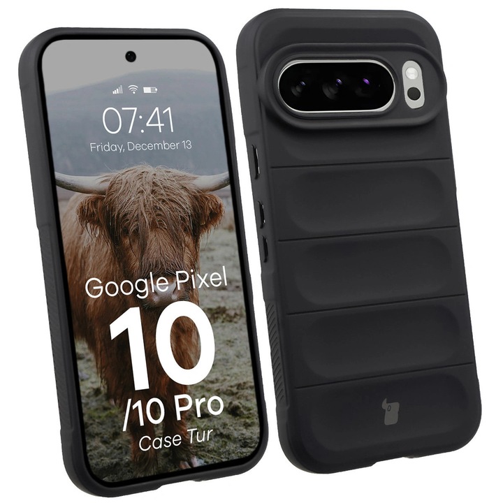 Husa, Bizon Case Tur pentru Google Pixel 10 / 10 Pro, Negru