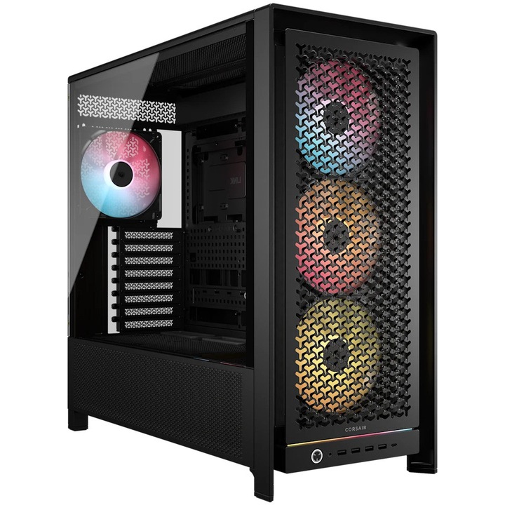 Компютърна кутия Corsair FRAME 5000D RS ARGB Airflow, Mid-Tower, ATX, Черен