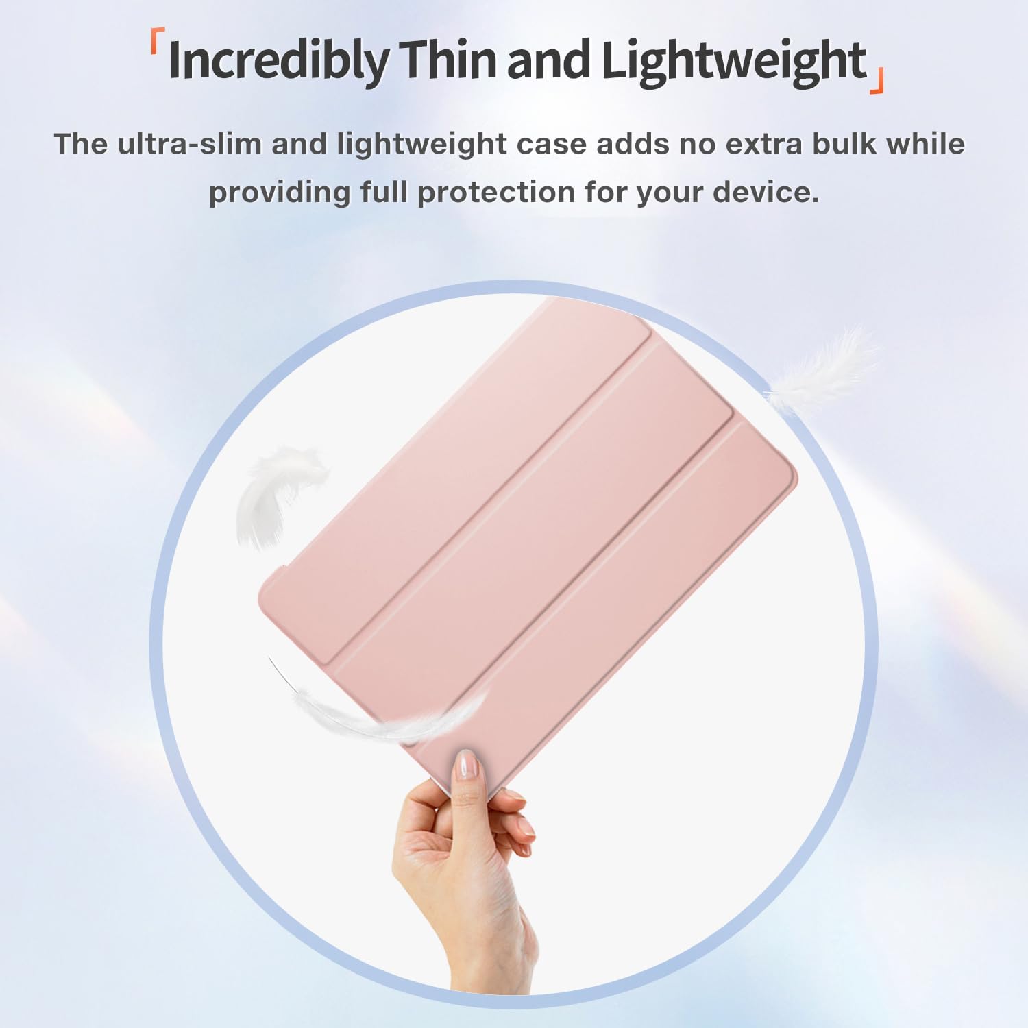 Husa Sigloo pentru tableta Xiaomi Redmi Pad SE 8.7" (2024) – Slim, Tri-Fold Magnetic, Piele Ecologica, Antisoc, Stand Reglabil, – Roz