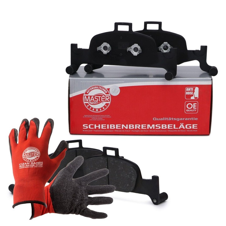 Fékbetét, első, Master-Sport 13046073292N, 210x252mm, 16,3mm