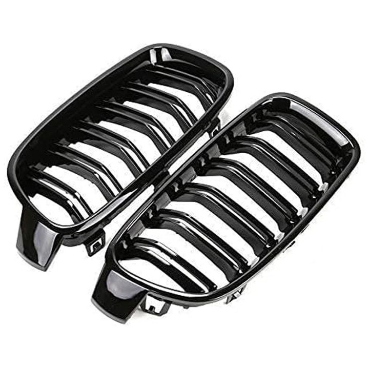 Grile Gratar Compatibil Cu pentru BMW F30 F31 F35 2013-2019, Rqiurpn, Grilas Radiator Fata Anti-zgarieturi si Rezistenta la Uzura, Accesorii de Protectie Auto, Negru
