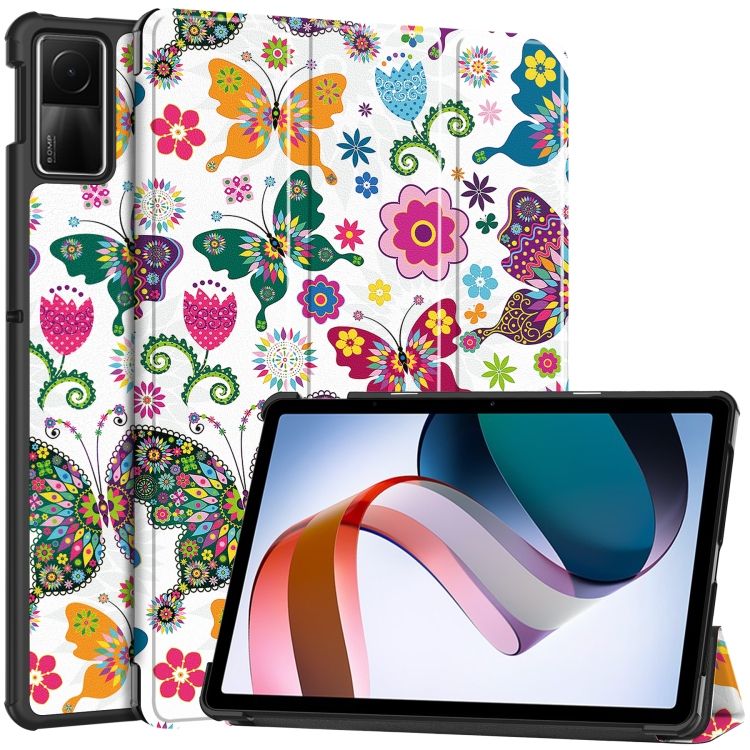 Husa Sigloo Butterfly pentru tableta 11" Piele ecologica, Slim, Antisoc, compatibila cuXiaomi Redmi Pad 2