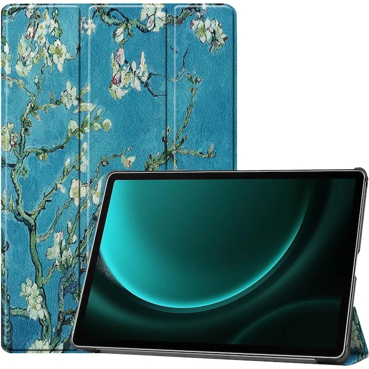 Husa Sigloo pentru tableta Xiaomi Redmi Pad SE 8.7" (2024) – Slim, Tri-Fold Magnetic, Piele Ecologica, Stand Reglabil, – model Painted Tree