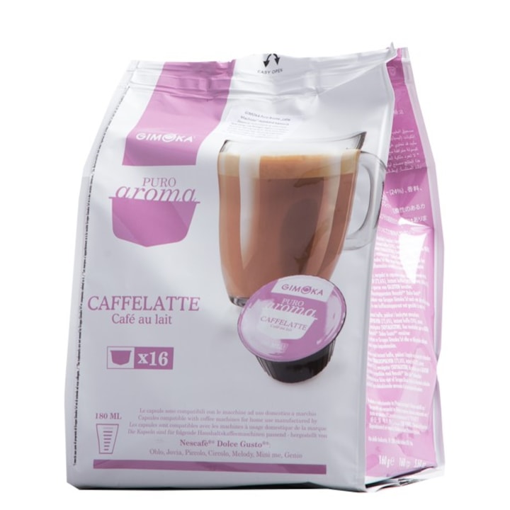 Gimoka Puro Aroma Caffeelatte Dolce Gusto kompatibilis kávékapszula