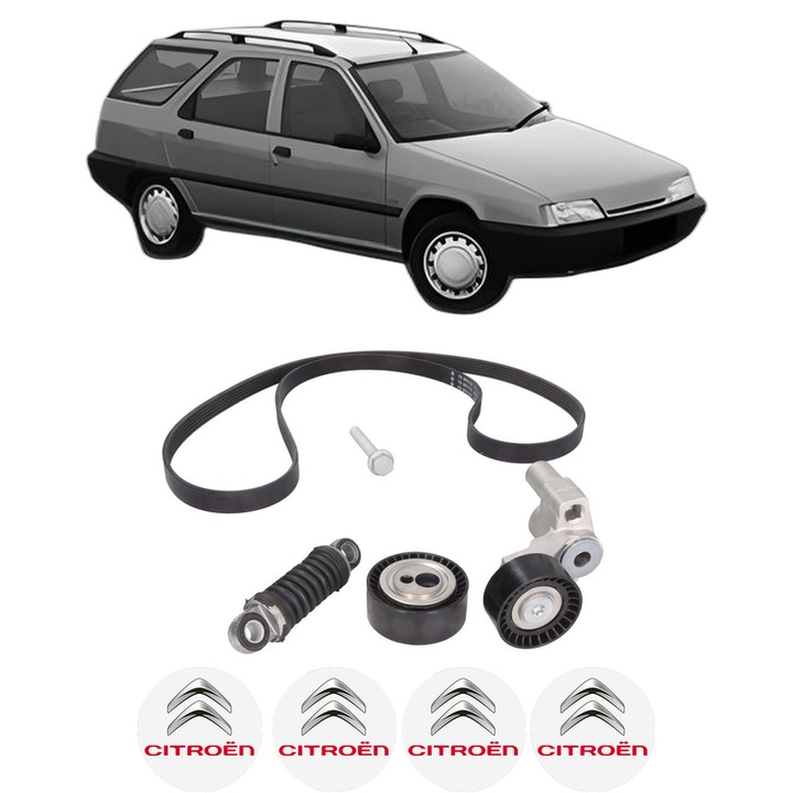 Set curea accesorii pentru transmisie CITROEN ZX Break (N2) 1.9 D