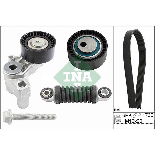 Set curea accesorii pentru transmisie CITROEN ZX Break (N2) 1.9 D