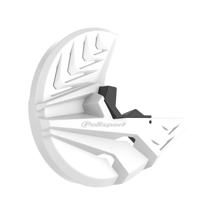 Set protectii discuri frana fata Polisport, alb, pentru Honda CRF 250R '15-'23 si CRF 450R '15-'23