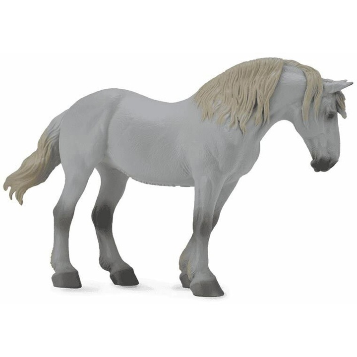Figurina Collecta cal Percheron, alb