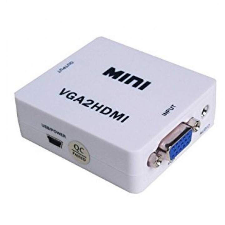Convertor VGA SE HDMI OUT BOX, Mini USB