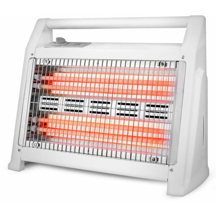 Aeroterma Life Q-Heat 1200W cu 4 lampi quartz, 2 setari de temperatura, 45x16x35cm, 1.72Kg