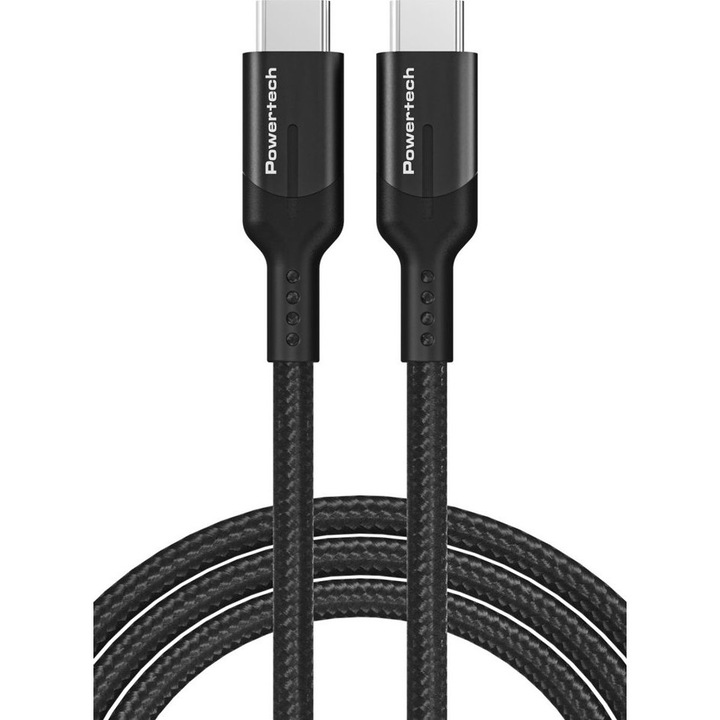 Cablu de date Powertech USB-C, 100W, 20Gbps, 1m, mauro