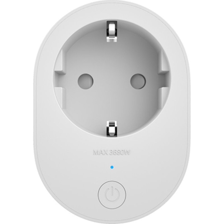 Priza inteligenta Xiaomi Smart Plug 2, alb, 1 port, dimensiuni reduse