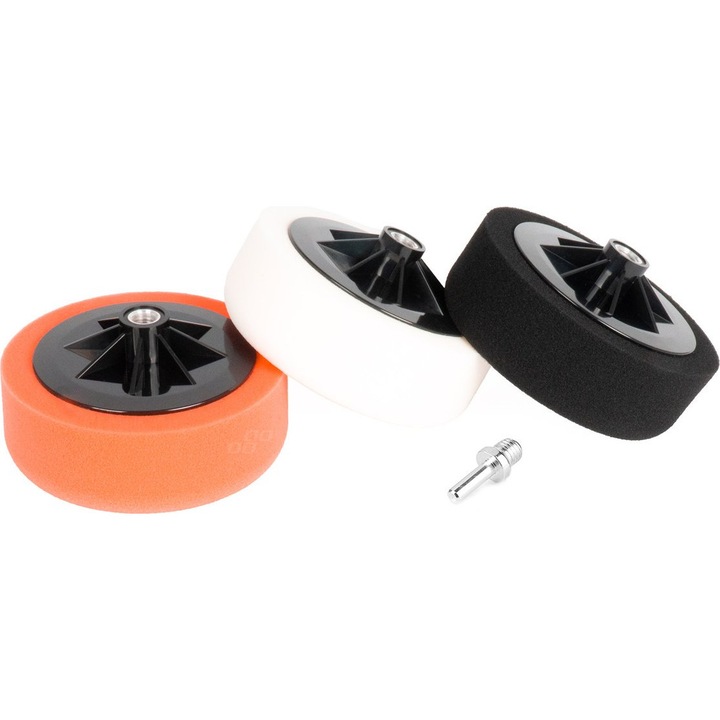 Burete abraziv de lustruit Amio, 150mm, 3 bucati, AMiO, multicolor, M14