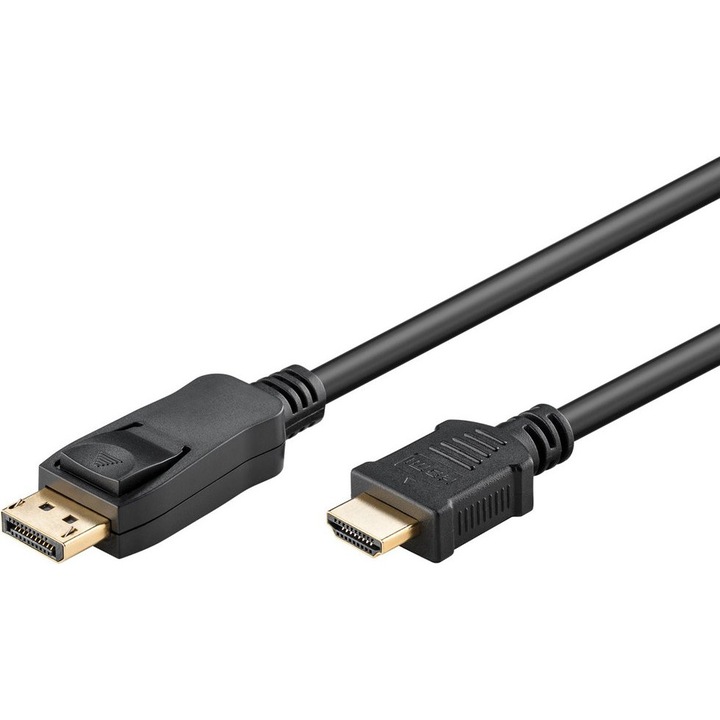 Cablu DisplayPort la HDMI Goobay 4K/30Hz, 1m, negru