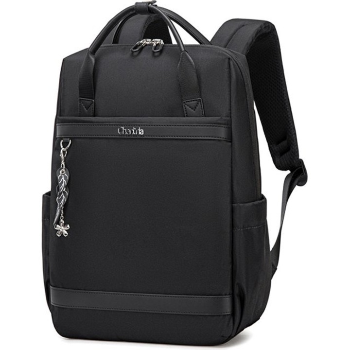 Geanta laptop femei Chantria, model CB00639, 12.5L, design ergonomic, culoare neagra, dimensiuni 40x26x12cm