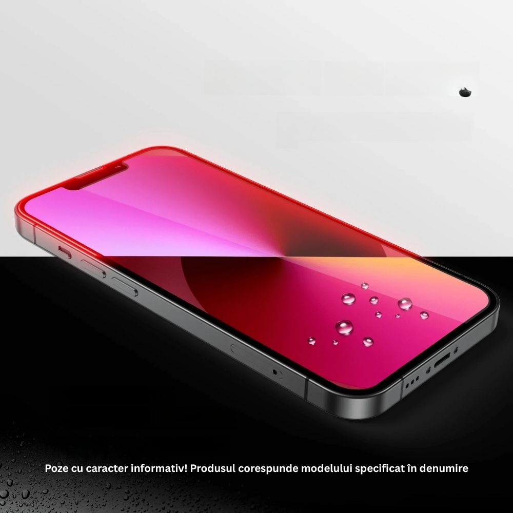 Folie Sticla Securizata, Flippy, Pentru Apple iPhone 16, Full Glue, Margini Negre, Transparent