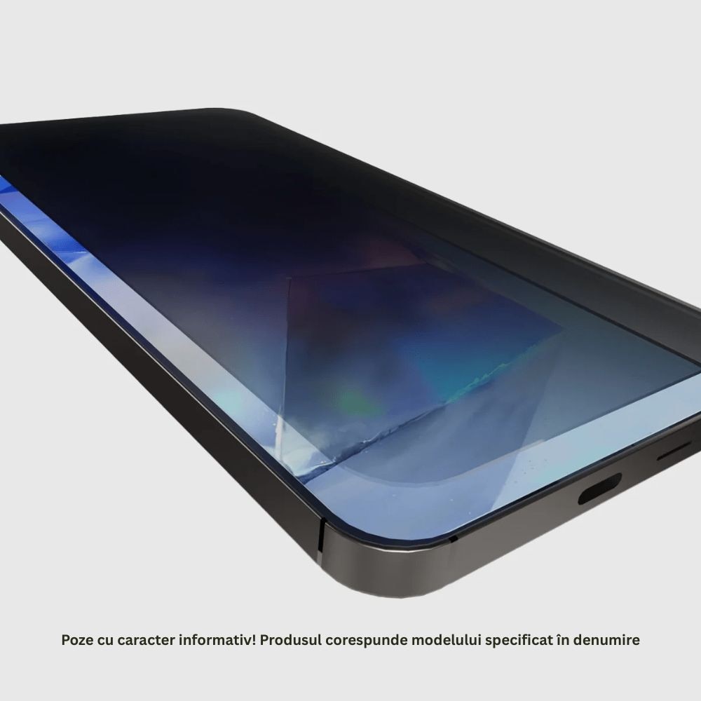 Folie Sticla Securizata, Flippy Privacy Classic 35, Negru Transparent, 2.5D, pentru Samsung Galaxy S23 FE