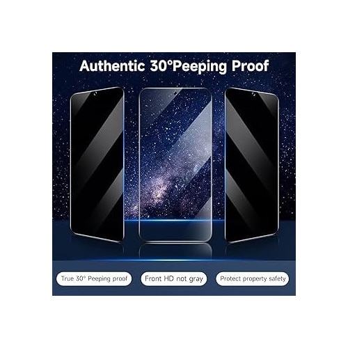 Folie Sticla Securizata, Flippy Privacy Classic 35, Negru Transparent, 2.5D, pentru Samsung Galaxy S23 FE