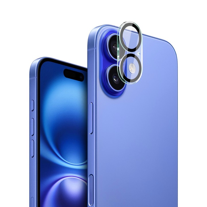 Kamera Lencsevédő Fólia Apple iPhone 17-hez, Edzett Üveg, Kamera Védelem, HD Tisztaság, Tokbarát, Átlátszó