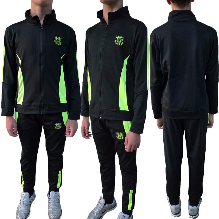 Gyerek melegítő Barcelona, Fekete és Zöld, Fekete