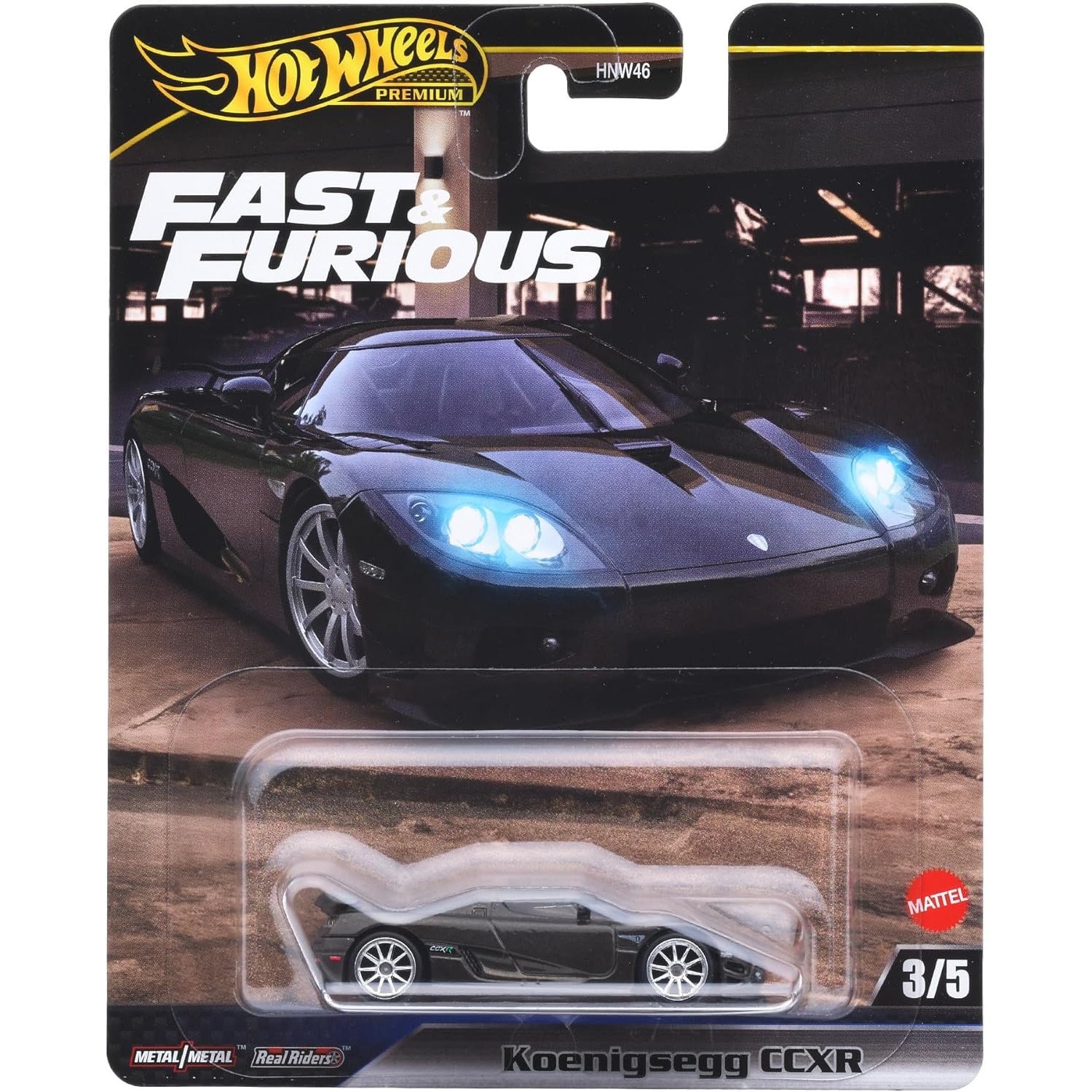 Masinuta din metal Hot Wheels Premium, Fast & Furious, 2010