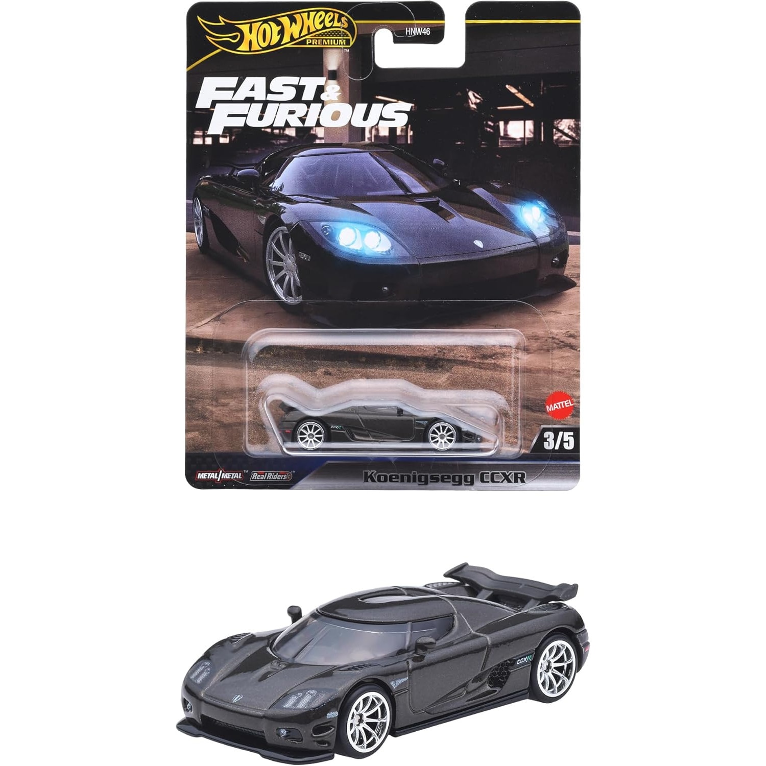 ミニカー Hotwheels FAST& FURIOUS EURO FAST Hot Wheels, Fast & Furious, set de 10 masini, scara 1:64 - smyk.ro