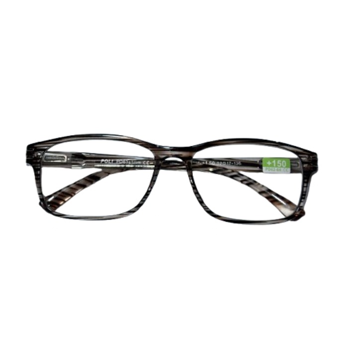 Ochelari de vedere RIF, dioptrie +150, plastic rezistent, design confortabil, pentru femei