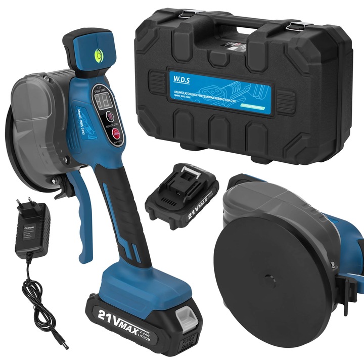 WDS vibrációs tapadókorong akkumulátorral, 130 mm, 21 V, Kraft&Dele WDS2693