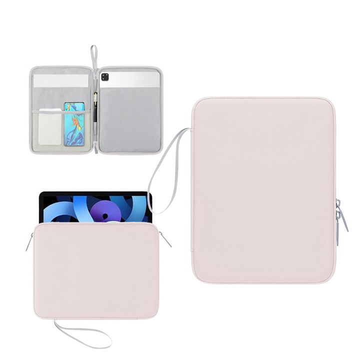 Husă de protecție pentru tabletă, FooFoony, impermeabilă, din PU piele premium, roz, 12-12, 9 inch