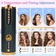 Ondulator Automat Bucle, Suness, invelis turmalina ceramica, Ondulator De Par Profesional, potrivit pentru orice tip de par, Ondulator Cu Protectie Avansata, baterie durabila, ideal pentru calatorii, Incalzire rapida, 3000mah, Negru