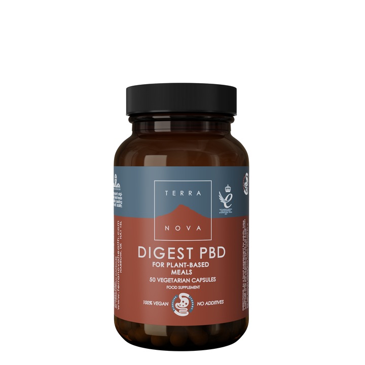 Supliment alimentar Digest PBD (Plant-Based Diets), TERRANOVA, 50 de capsule