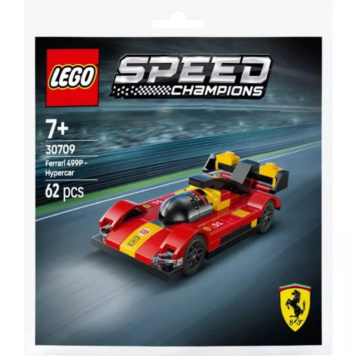 Set Masinute LEGO Speed Champions 30709 Ferrari 499P, 7 ani, model hipersamochod, multicolor