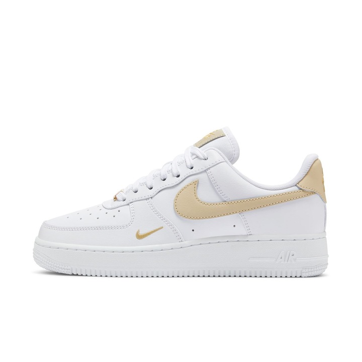 Pantofi sport femei Nike Air Force 1 '07 Essential, piele naturală, alb, Alb, 41