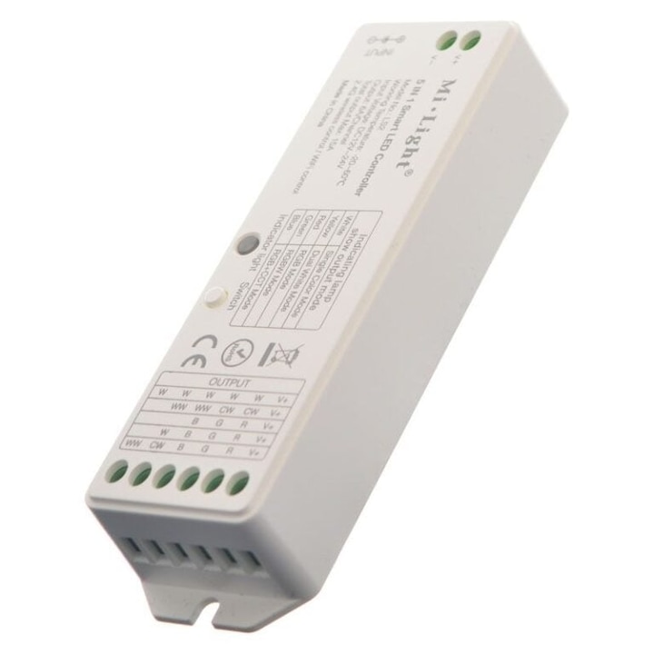 Controler pentru banda LED MiBoxer SR5 5in1, 2.4GHz, 12-24V, 12A, IP20