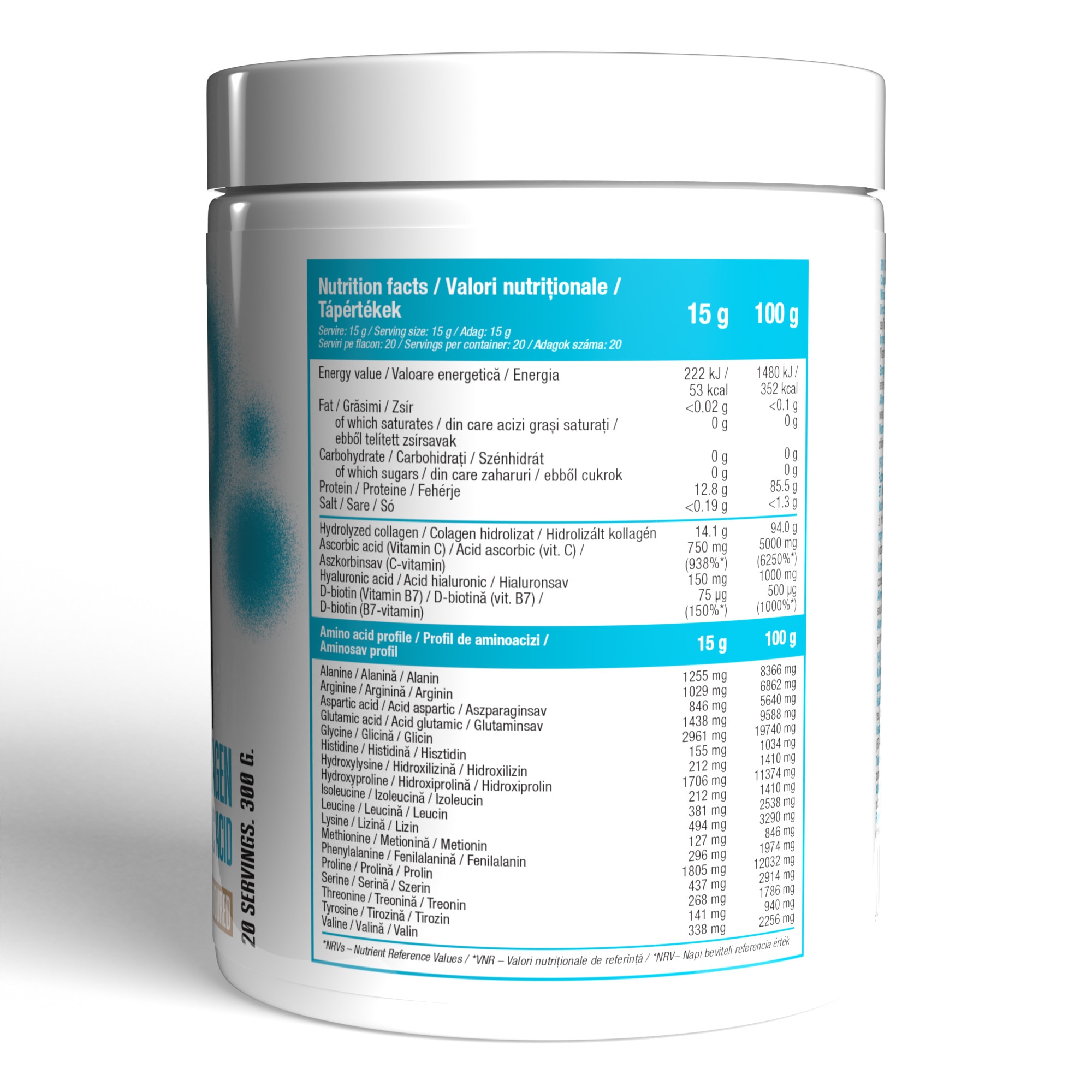 Peptide de colagen cu acid hialuronic, Collagen Peptides, Tropical ...