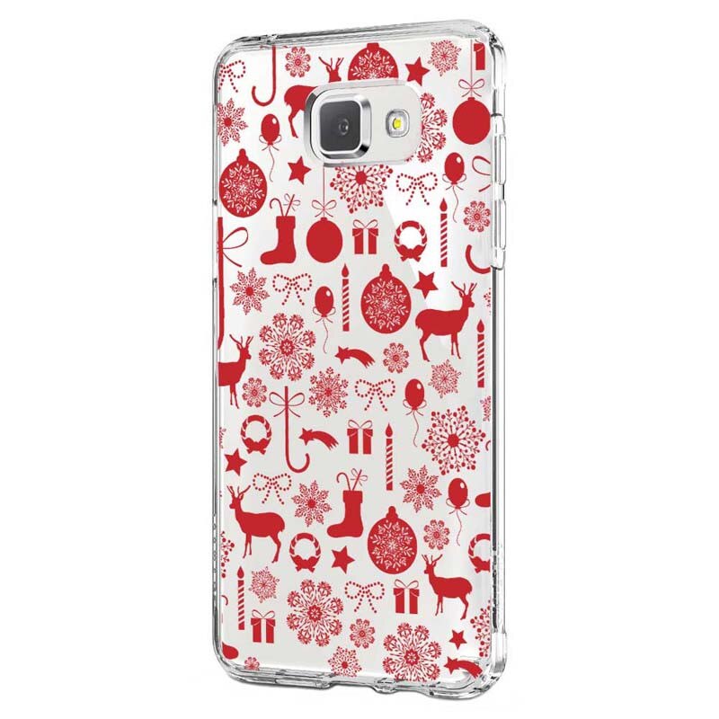 Husa Silicon, Ultra Slim 0.3MM, Christmas Pattern, Samsung Galaxy A3 2017