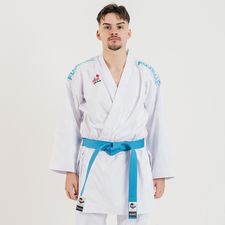 Halat Karate Fujimae, 20045, Alb/Albastru, 3XL