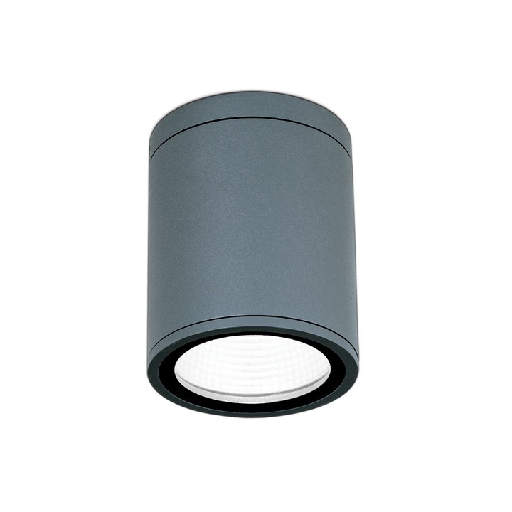 Plafoniera LED de exterior SPUTNIK, LED6W/430lm/3000K aluminiu finisaj antracit, diametru 9cm IP65 ORION