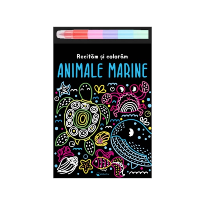 Animale marine - Recitam si coloram