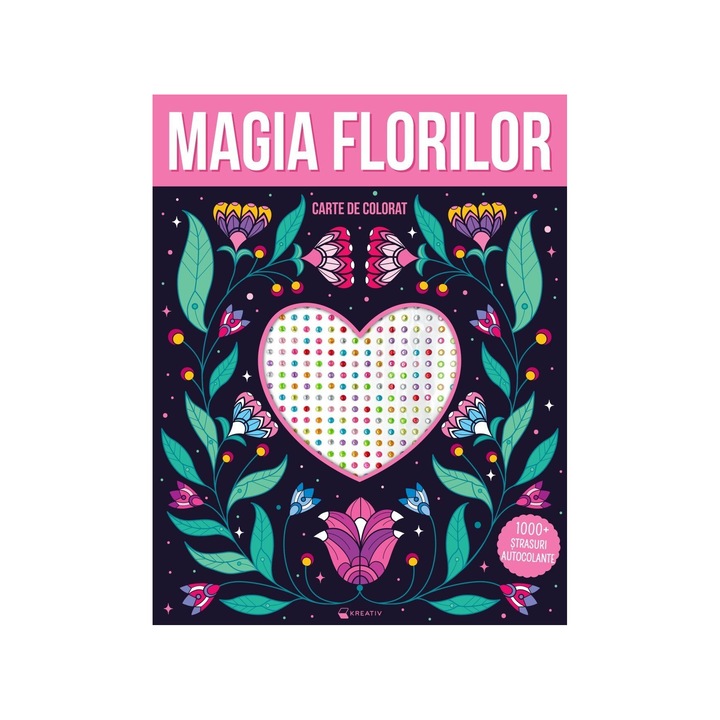 Magia florilor – 1000 strasuri autocolante