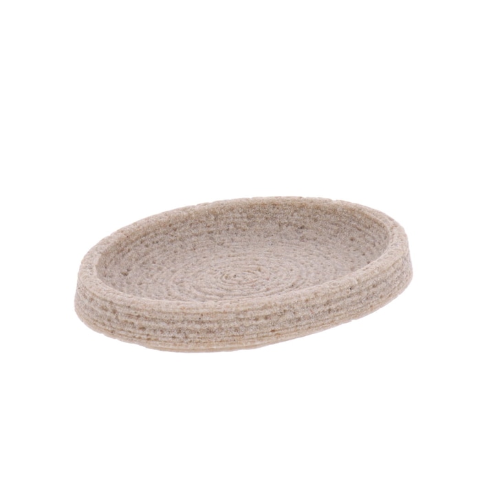 Sapuniera Tendance Lina, Polyresin Bej, Efect de Piatra, Rezistenta la Umiditate