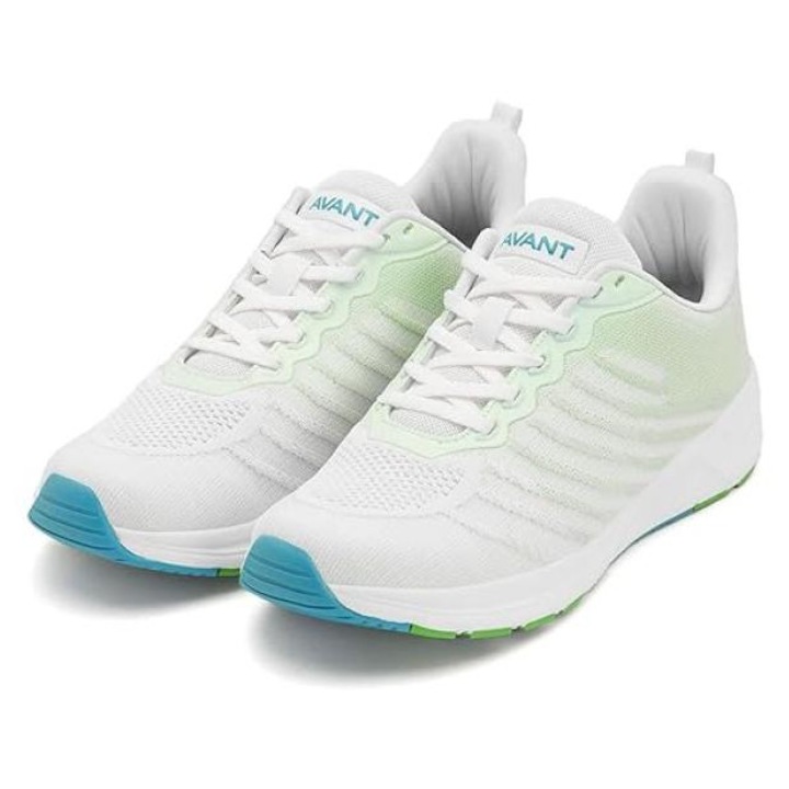 Futócipő, Unbranded, hab belső talp, szintetikus, fehér/zöld