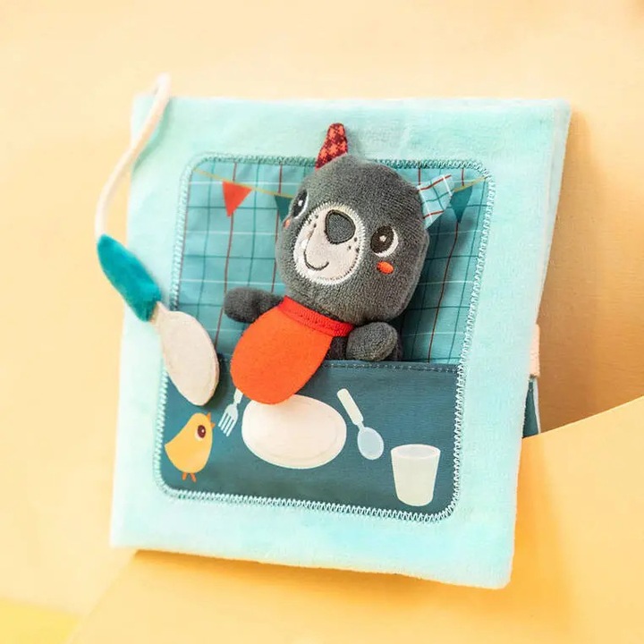 Carte interactiva cu mini-prajitura, 12 m+, Lilliputiens