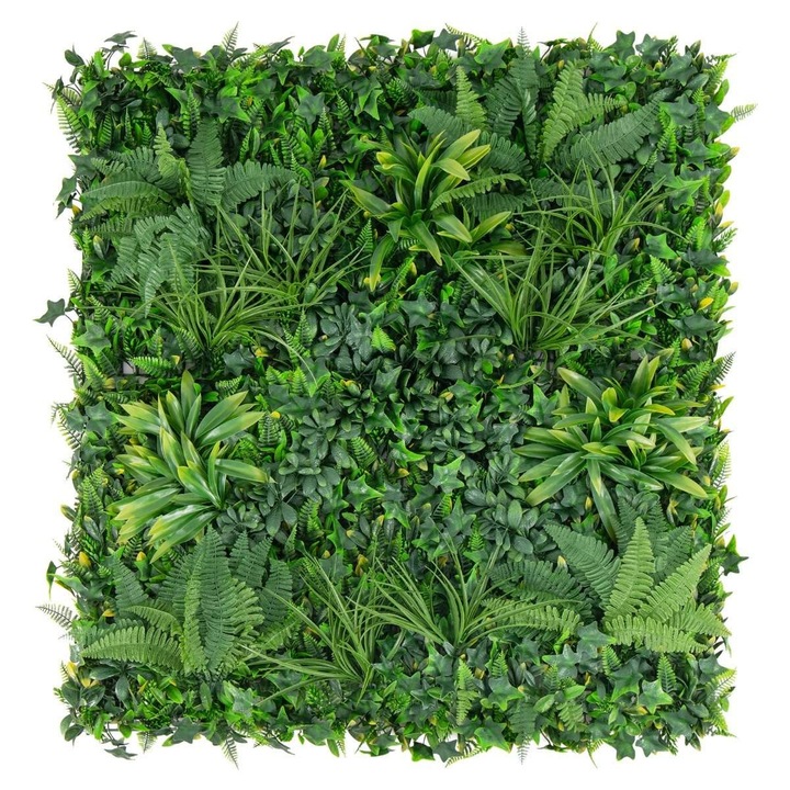 Комплект панели от чемширово дърво за изкуствен жив плет с разнообразни листа